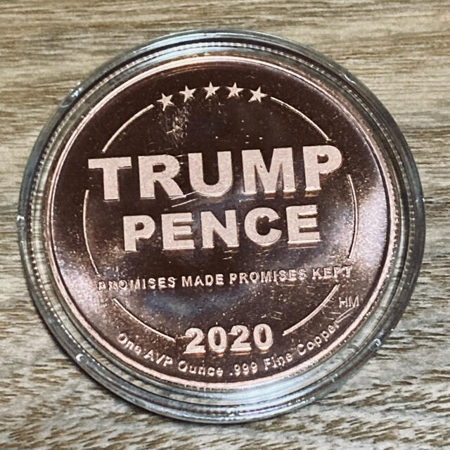 トランプ大統領 1オンス 銀貨 コロナシールド 銅貨付き 5