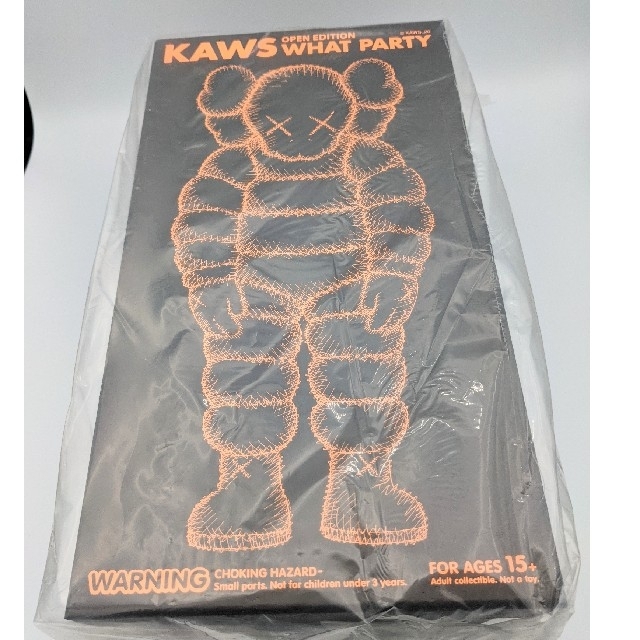 MEDICOM TOY(メディコムトイ)のKAWS　WHAT PARTY　ORANGE エンタメ/ホビーのおもちゃ/ぬいぐるみ(キャラクターグッズ)の商品写真