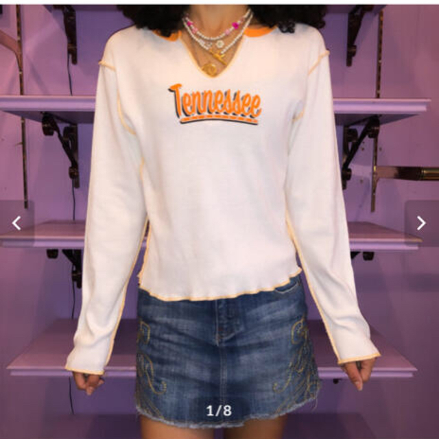 HYSTERIC GLAMOUR(ヒステリックグラマー)の00s Design Mini Tops レディースのトップス(カットソー(長袖/七分))の商品写真