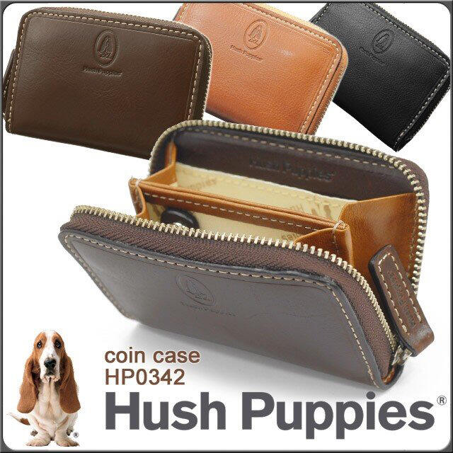 Hush Puppies(ハッシュパピー)のハッシュパピー コインケース Hush Puppies 牛革 HP0342  メンズのファッション小物(コインケース/小銭入れ)の商品写真