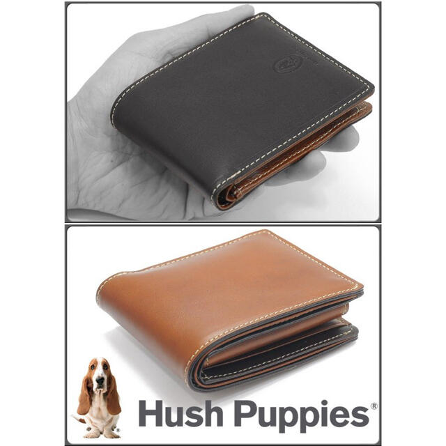 Hush Puppies(ハッシュパピー)の定価7480 ハッシュパピー Hush Puppies 財布 牛革 HP0345 メンズのファッション小物(折り財布)の商品写真