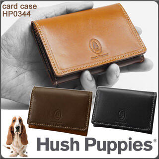ハッシュパピー(Hush Puppies)の牛革 名刺入れ Hush Puppies カードケース hp0344 レザー(名刺入れ/定期入れ)