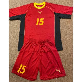 値下げ！PUMA プーマ フットサル 上下セット レッド エンジ L