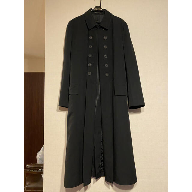 Yohji Yamamoto(ヨウジヤマモト)のウールギャバナポレオンコート メンズのジャケット/アウター(チェスターコート)の商品写真