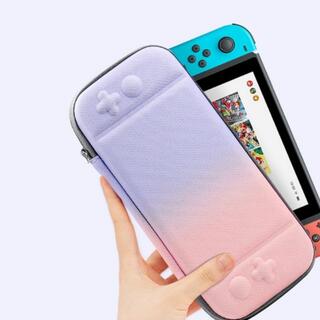 Nintendo Switch ハードケース ストラップ付き ピンクパープル(その他)