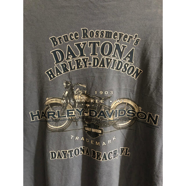Harley Davidson(ハーレーダビッドソン)のハーレーダビッドソン　古着　ロンT ビンテージ　激レア　ヘンリーネック メンズのトップス(Tシャツ/カットソー(七分/長袖))の商品写真