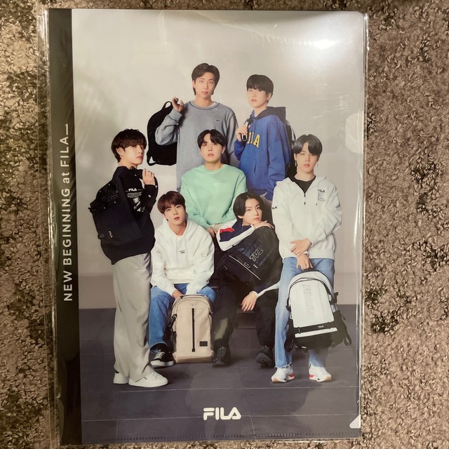 FILA(フィラ)のFILA BTS コラボ　クリアファイル　A4 エンタメ/ホビーのタレントグッズ(アイドルグッズ)の商品写真