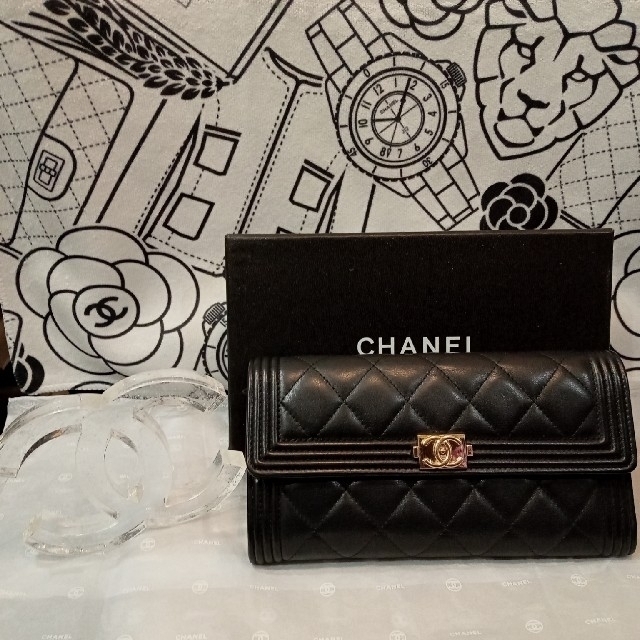 お買得!】 CHANEL 【CHANEL】☆極美品 ボーイシャネル長財布 - 財布