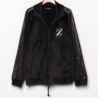 ナンバーナイン(NUMBER (N)INE)の【最終価格】新品同様NUMBER(N)INEベルベットTRACK JACKET(ブルゾン)