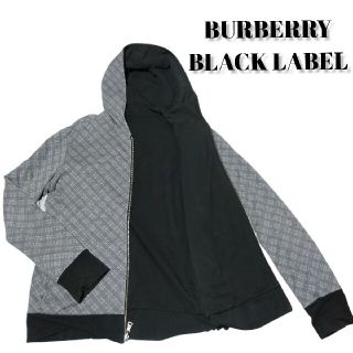 バーバリーブラックレーベル(BURBERRY BLACK LABEL)のBURBERRY BLACK  LABEL　リバーシブルパーカー　Lサイズ(パーカー)