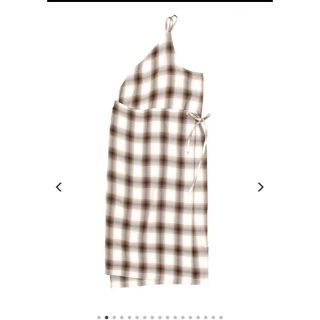 フィーニー(PHEENY)の【新品】pheeny omble check apron dress Brown(ひざ丈ワンピース)