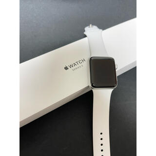 アップルウォッチ(Apple Watch)のApple Watch series3 gpsモデル　42mm ホワイト(腕時計(デジタル))