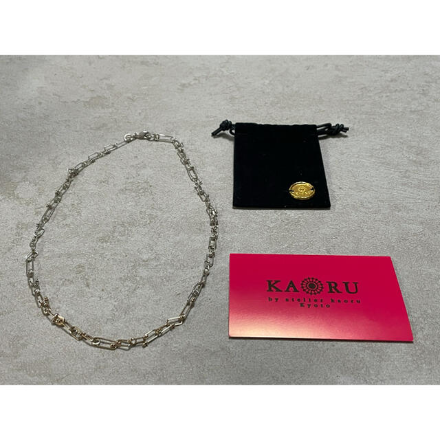 KAORU(カオル)のブレイド ネックレス／シルバー・K10ピンクゴールド レディースのアクセサリー(ネックレス)の商品写真