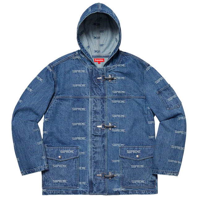 Supreme Logo Denim Turnout Jacket