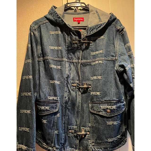 Supreme - supreme logo denim turnout jacket デニムの通販 by