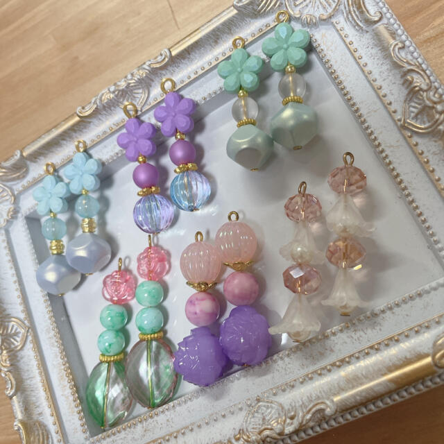 ハンドメイド アクセサリー ピアス 6点セット 韓国ファッション [☆82] レディースのアクセサリー(ピアス)の商品写真