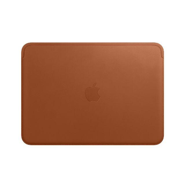 Apple(アップル)の新品未開封 Apple純正 MacBook用レザースリーブ ブラウン スマホ/家電/カメラのPC/タブレット(ノートPC)の商品写真