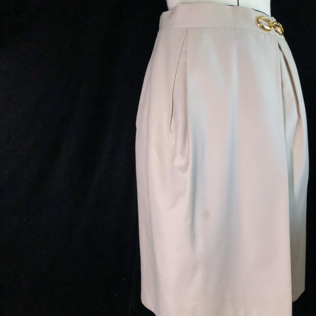 Christian Dior(クリスチャンディオール)のクリスチャンディオール　スカート　レア希少　金具 レディースのスカート(ひざ丈スカート)の商品写真