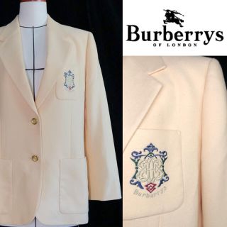 バーバリー(BURBERRY)の80-90s BURBERRYS ワッペン金バタン　ジャケット(テーラードジャケット)