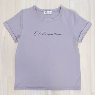 ル レーヴ ヴァニレ(le reve vaniller)のほぼ未使用♡ ル レーヴ ヴァニレ  ロールアップスリーブロゴTシャツ(Tシャツ(半袖/袖なし))