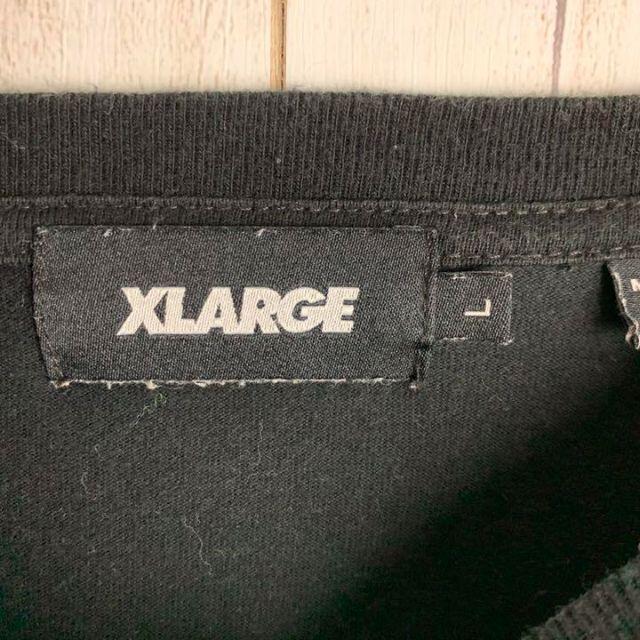 XLARGE 【超希少デザイン】エクストララージ☆センターロゴ ロンT ファイヤーパターンレアの通販 by 古着屋chay's shop｜ エクストララージならラクマ