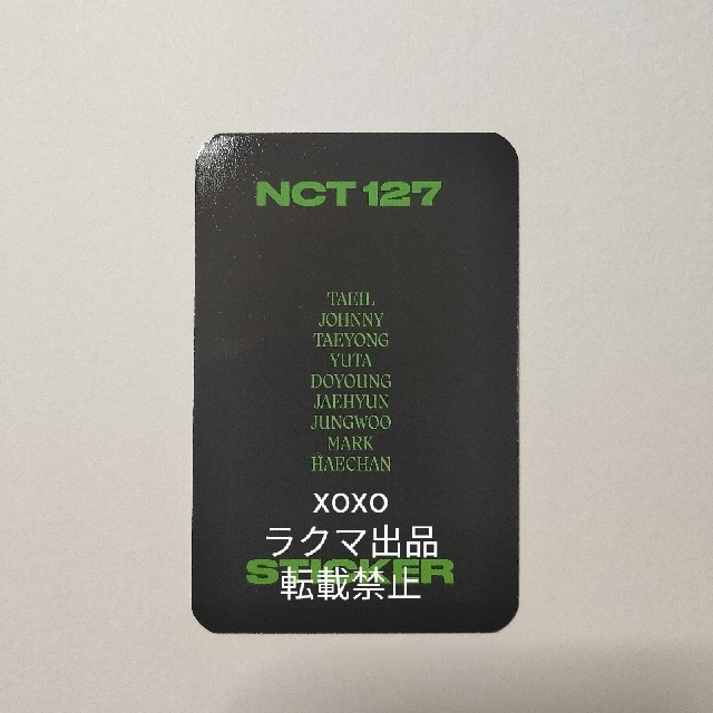NCT 127 sticker ジョンウ トレカ デラックス deluxe 1