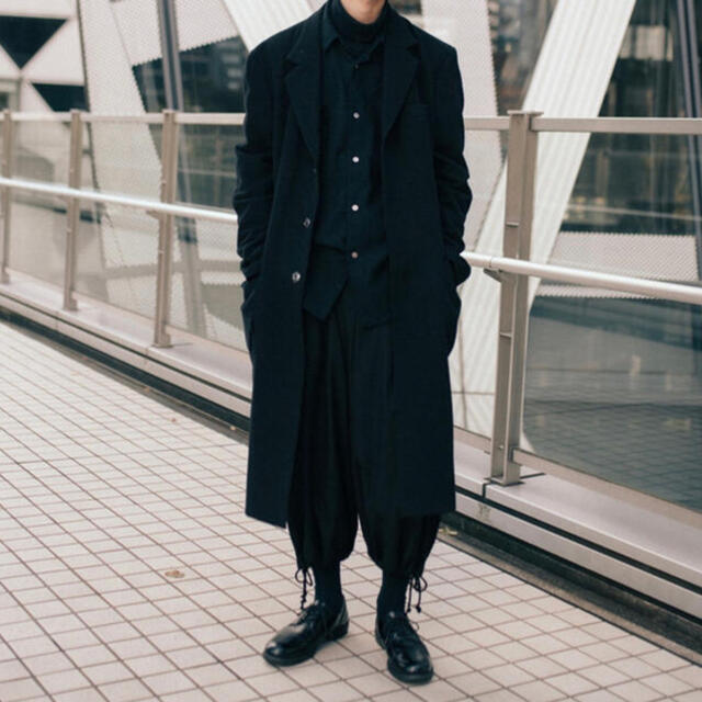 Yohji Yamamoto(ヨウジヤマモト)の【yohji yamamoto】チェスターコート メンズのジャケット/アウター(チェスターコート)の商品写真