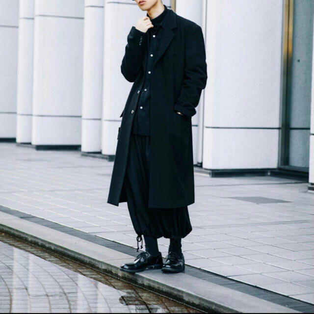 Yohji Yamamoto(ヨウジヤマモト)の【yohji yamamoto】チェスターコート メンズのジャケット/アウター(チェスターコート)の商品写真