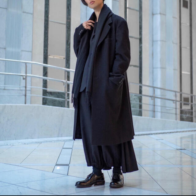 Yohji Yamamoto(ヨウジヤマモト)の【yohji yamamoto】チェスターコート メンズのジャケット/アウター(チェスターコート)の商品写真