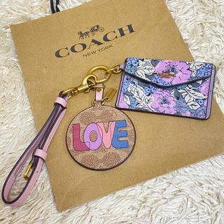 コーチ(COACH)の【未使用品】コーチ カードケース コインケース 鏡 ストラップ セット売り(名刺入れ/定期入れ)