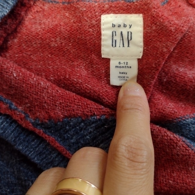 babyGAP(ベビーギャップ)のbabyGAP 　ニット　ボディーオール　6〜12ヶ月 キッズ/ベビー/マタニティのベビー服(~85cm)(カバーオール)の商品写真