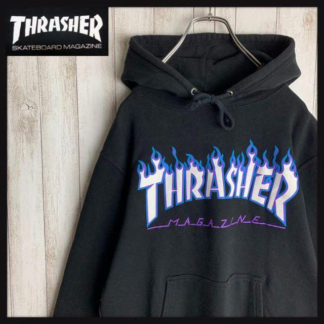 THRASHER - 【即完売モデル】スラッシャー☆人気センターロゴ パーカー