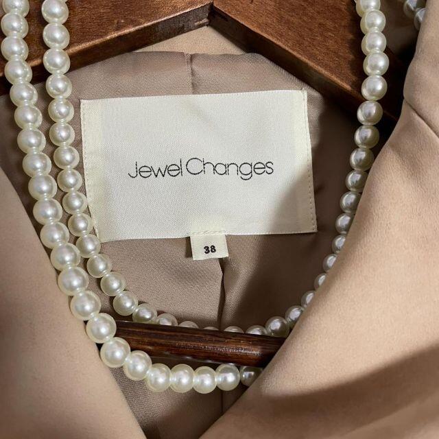 UNITED ARROWS(ユナイテッドアローズ)の【美品】Jewel Changes　スウェード　ライダース　ベージュ　羊革 レディースのジャケット/アウター(ライダースジャケット)の商品写真