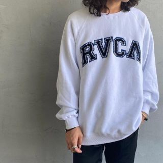 ルーカ(RVCA)の新品 RVCA ルーカ L カレッジ風 ワッペン ロゴ スウェット(スウェット)