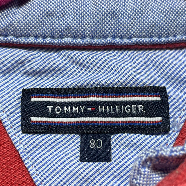 TOMMY HILFIGER(トミーヒルフィガー)のTOMMY HILFIGER トミーフィルフィガー ポロシャツ 80 キッズ/ベビー/マタニティのベビー服(~85cm)(シャツ/カットソー)の商品写真