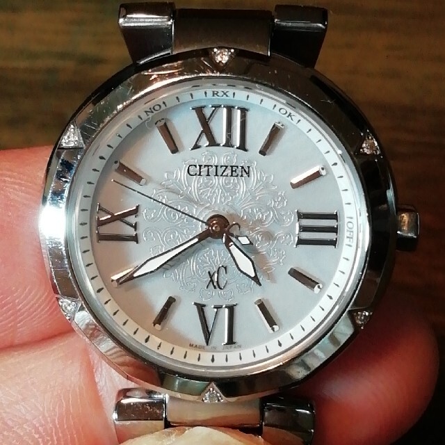 CITIZEN(シチズン)のC8　超美品　シチズン・xC 　電波・ソーラー時計　シェル　6Pダイヤモンド レディースのファッション小物(腕時計)の商品写真