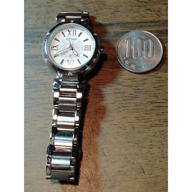 CITIZEN(シチズン)のC8　超美品　シチズン・xC 　電波・ソーラー時計　シェル　6Pダイヤモンド レディースのファッション小物(腕時計)の商品写真