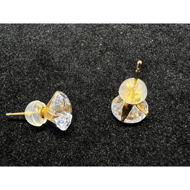 K18 モアサナイト　ダイヤモンド　ピアス　4ct レディースのアクセサリー(ピアス)の商品写真