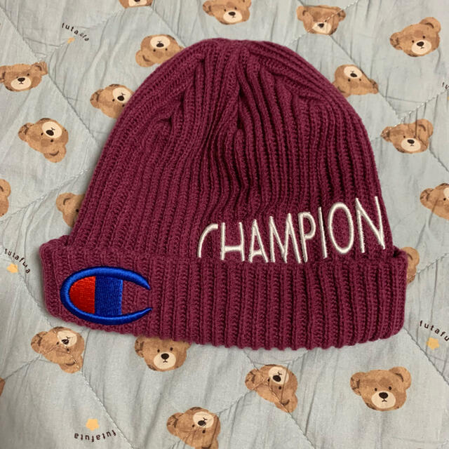 Champion(チャンピオン)のチャンピオン　ニット帽　帽子 レディースの帽子(ニット帽/ビーニー)の商品写真