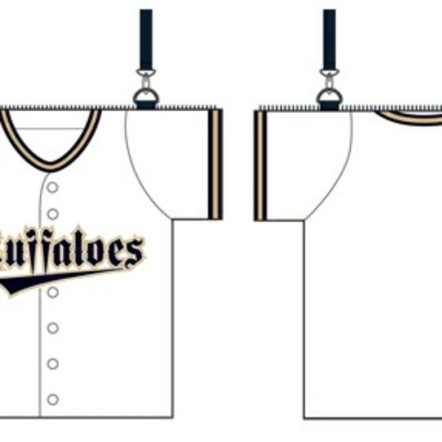 オリックスバファローズ ユニフォーム型バッグ ポーチ スポーツ/アウトドアの野球(応援グッズ)の商品写真