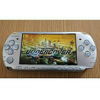 プレイステーションポータブル(PlayStation Portable)のPSP 3000  ミスティックシルバー  動作品(携帯用ゲーム機本体)