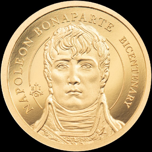 2021 ナポレオン200周年記念 1/2g ゴールドプルーフコイン エンタメ/ホビーの美術品/アンティーク(その他)の商品写真
