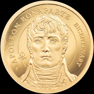 2021 ナポレオン200周年記念 1/2g ゴールドプルーフコイン(その他)