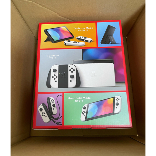 Nintendo Switch(ニンテンドースイッチ)のニンテンドー スイッチ 有機 ホワイト 有機 ELモデル エンタメ/ホビーのゲームソフト/ゲーム機本体(家庭用ゲーム機本体)の商品写真