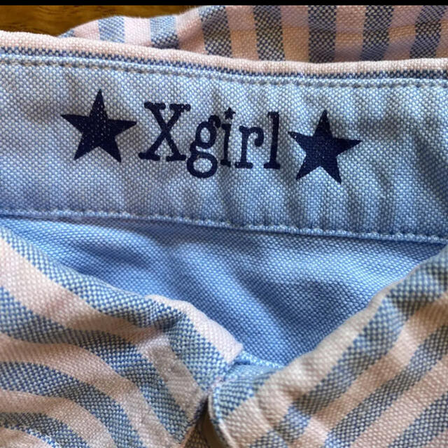 X-girl Stages(エックスガールステージス)のエックスガール　X-girl シャツ　110 5T キッズ/ベビー/マタニティのキッズ服女の子用(90cm~)(ブラウス)の商品写真