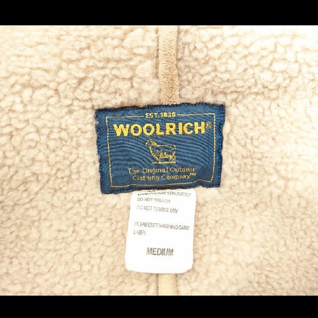 WOOLRICH(ウールリッチ)のwoolrich ウールリッチ スエード調 ダッフルコート Mサイズ 冬着 メンズのジャケット/アウター(ダッフルコート)の商品写真