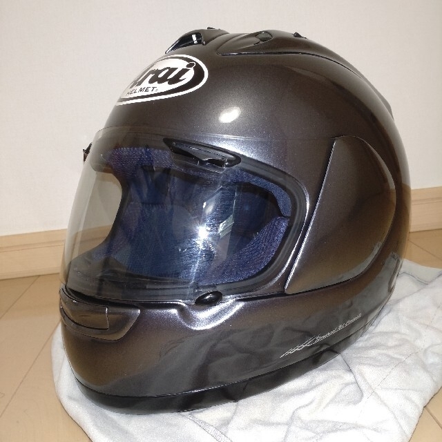 Arai ヘルメット RX-7RR4　ガンメタ　61-62cm自動車/バイク