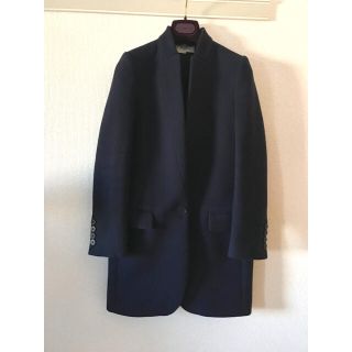 ステラマッカートニー(Stella McCartney)の超美品ハンガー付きステラマッカートニー 定番ウールチェスターコートネイビー(チェスターコート)