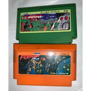 ファミリーコンピュータ(ファミリーコンピュータ)のファミコン シューティング2個 セット　フィールドコンバット＆フォーメーションZ(家庭用ゲームソフト)