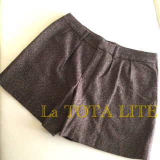 ラトータリテ(La TOTALITE)のLa TOTA LITE  ショートパンツ　キュロット　40 茶系(ショートパンツ)